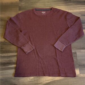 Architect Men's Maroon Long Sleeve Tee